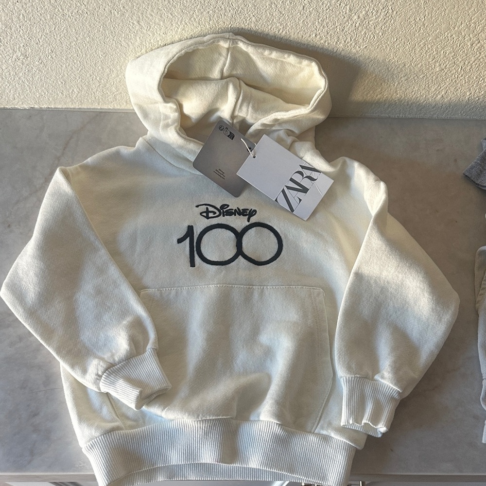 Zara Cream Disney 100 Hoodie